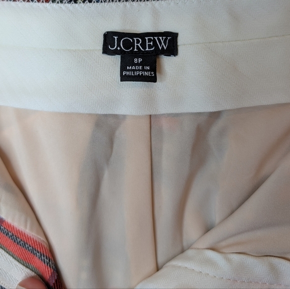 J Crew Willa Cropped Flare Pant in Snowy Stewart Tartan Wool Blend 8P - Picture 3 of 15